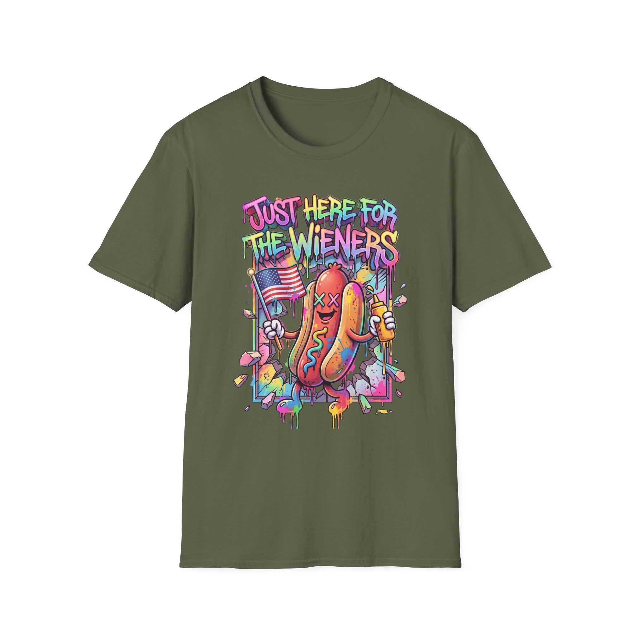 Just Here For The Wieners T-Shirt