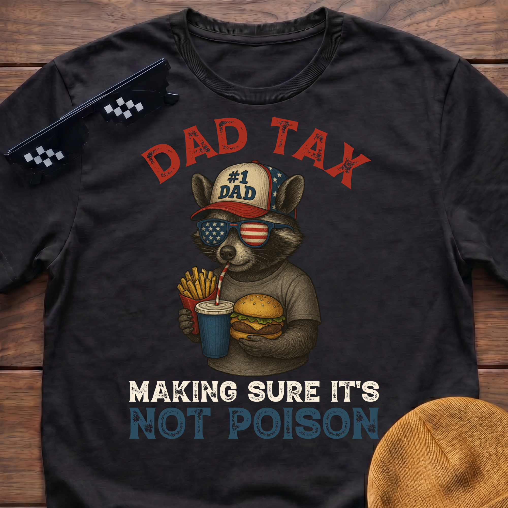 Racoon Dad Tax Making Sure It's Not Poison T-Shirt