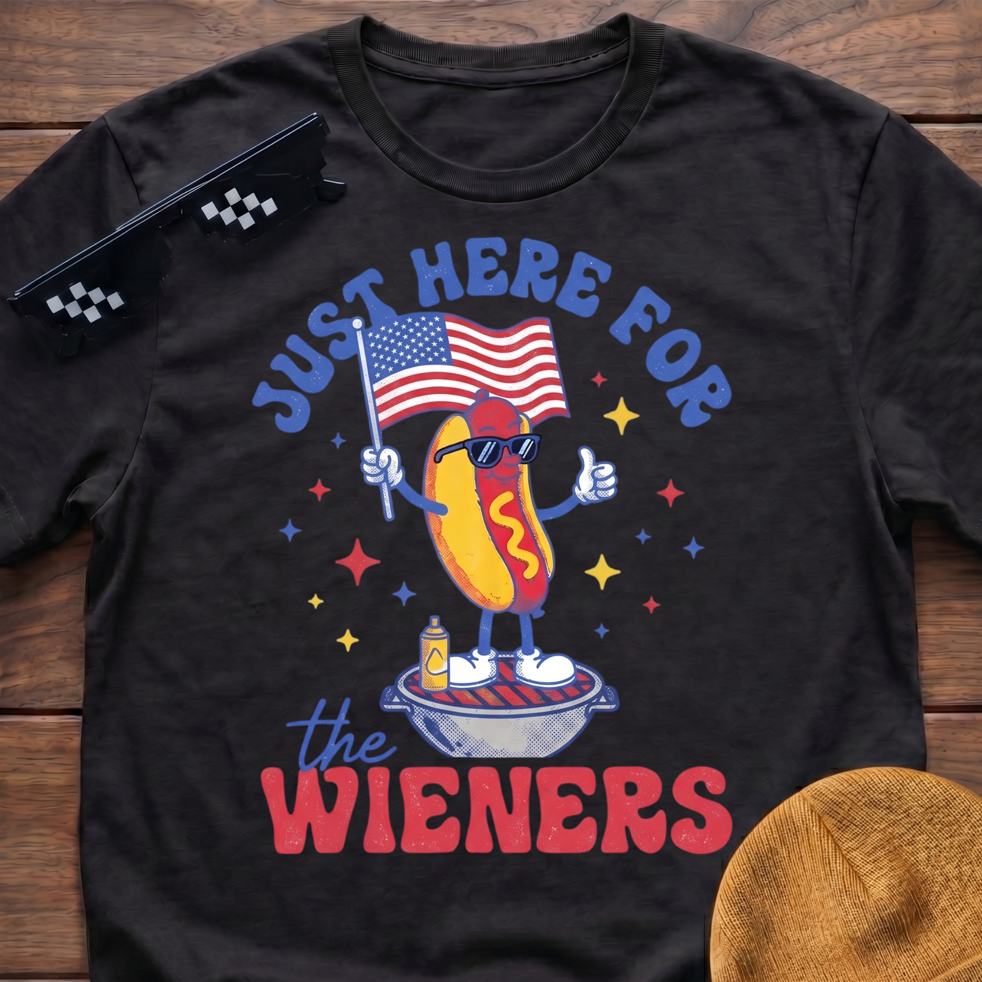 Just Here For The Wieners T-Shirt