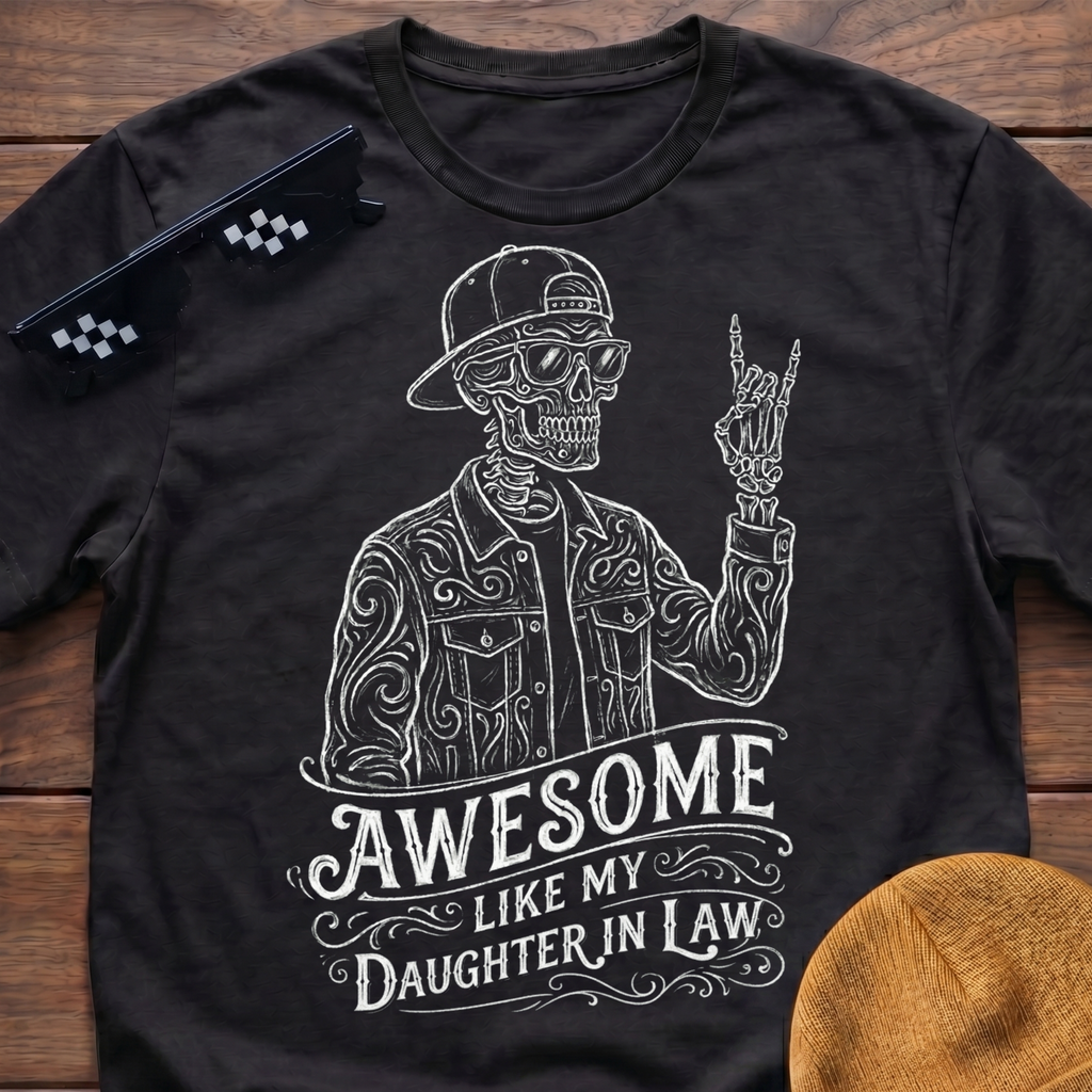 Skeleton Awesome Like My Daughter In Law T-Shirt
