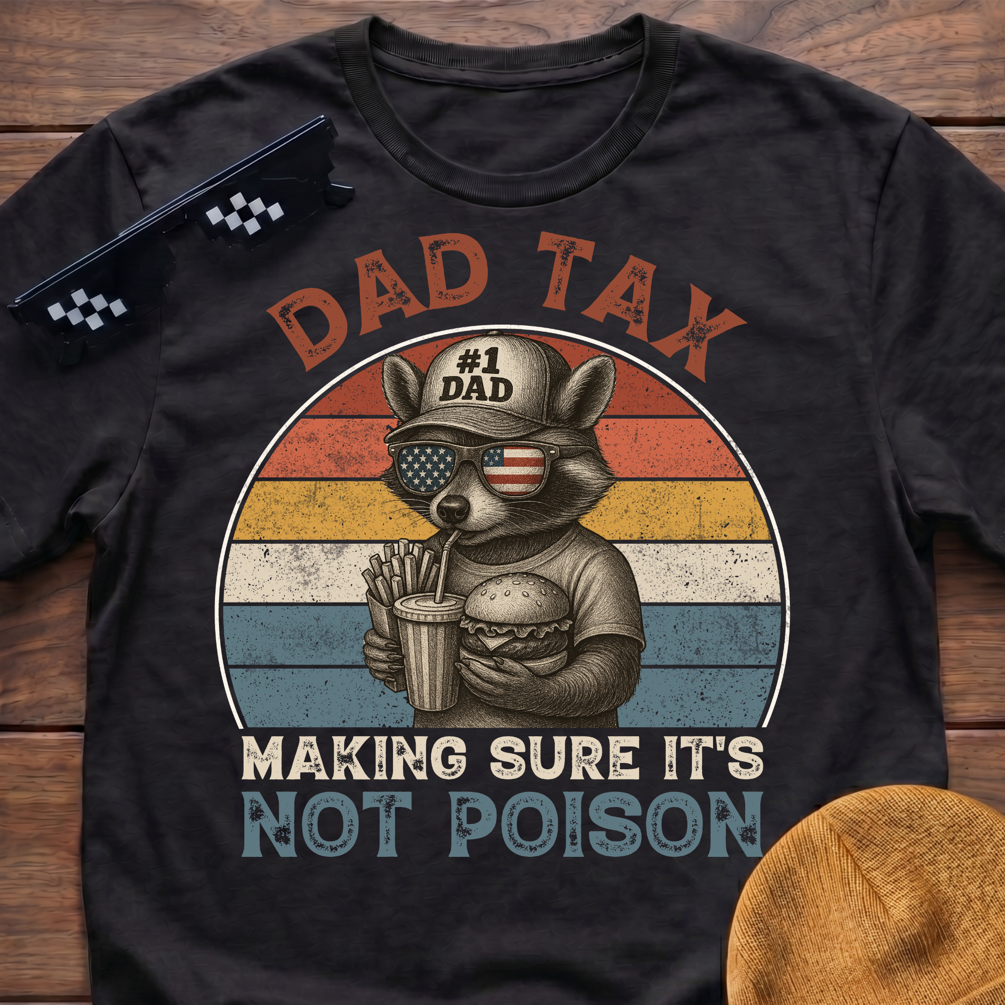 Racoon Dad Tax Making Sure It's Not Poison T-Shirt
