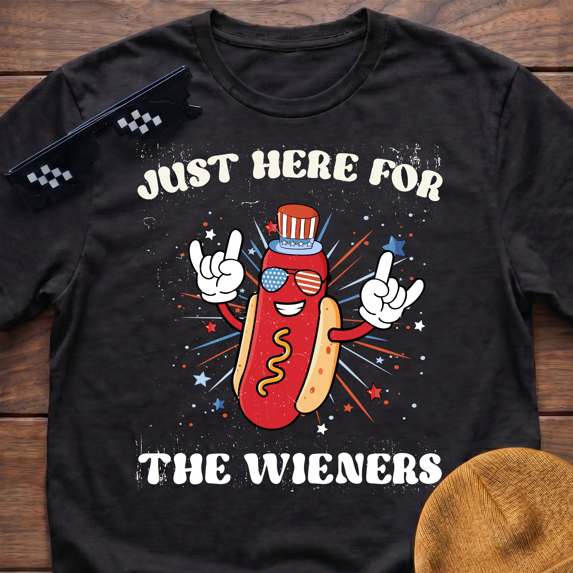 Just Here For The Wieners T-Shirt