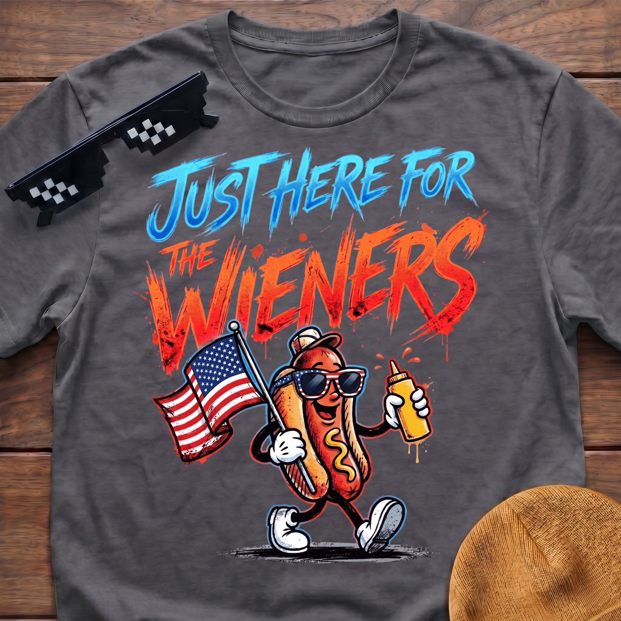 Just Here For The Wieners T-Shirt