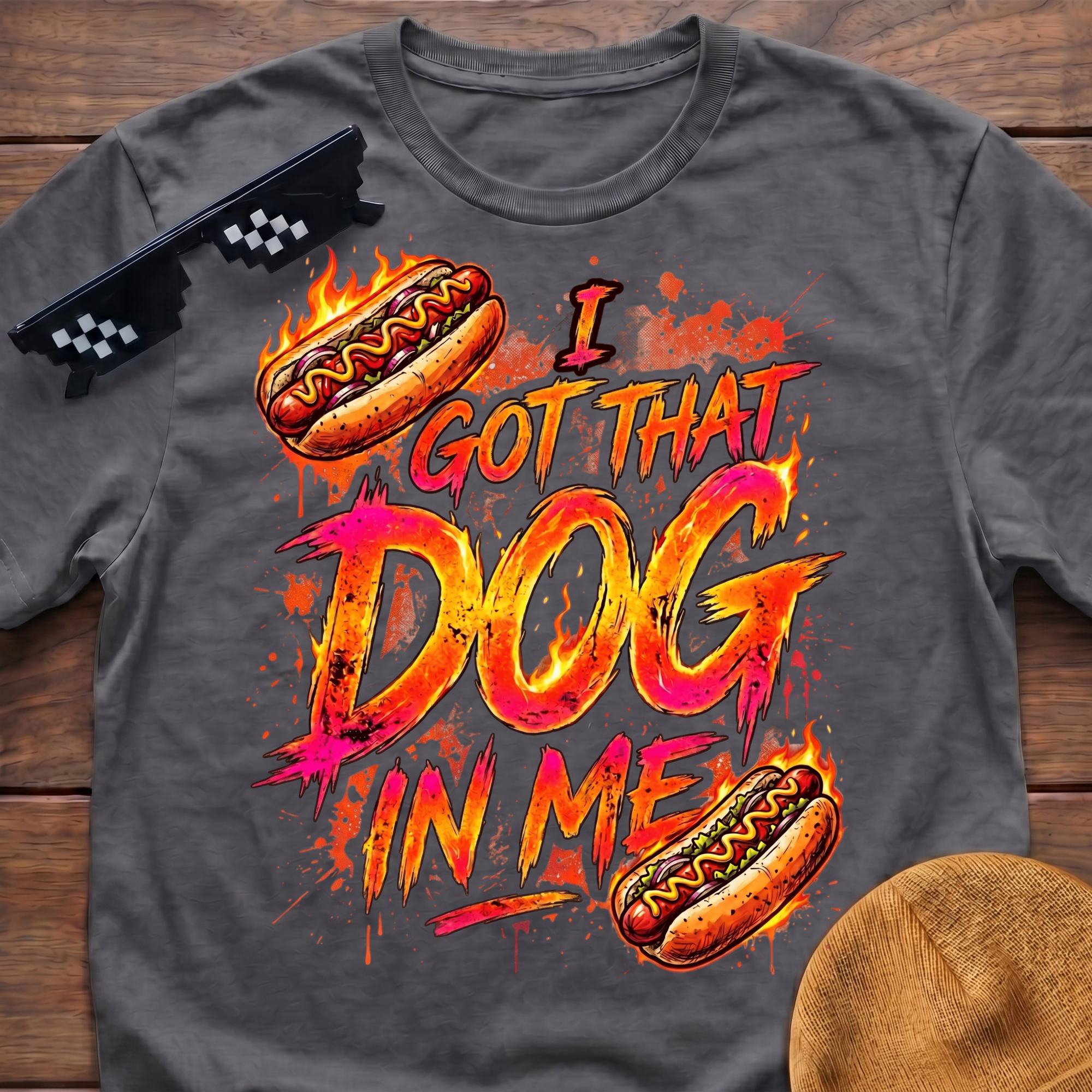 I Got That Dog In Me Funny Hot Dog T-Shirt