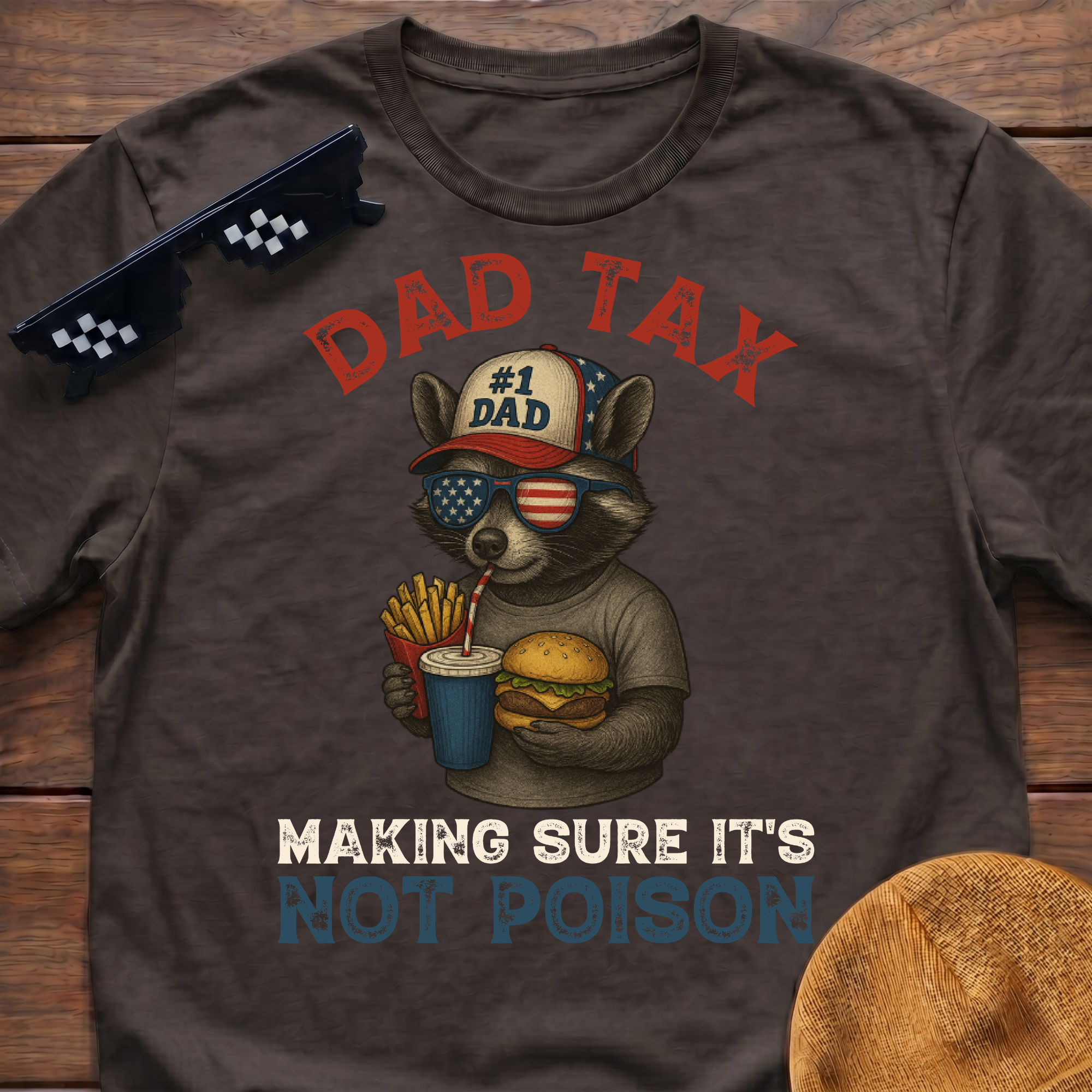 Racoon Dad Tax Making Sure It's Not Poison T-Shirt