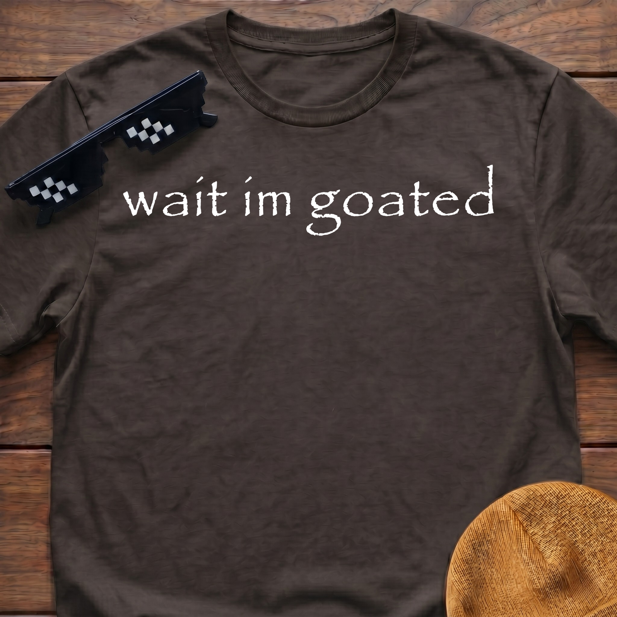 Wait I'm Goated Funny Meme T-shirt
