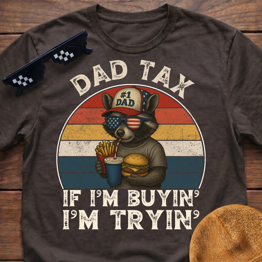 Racoon Dad Tax If I'm Buying I'm Trying T-Shirt