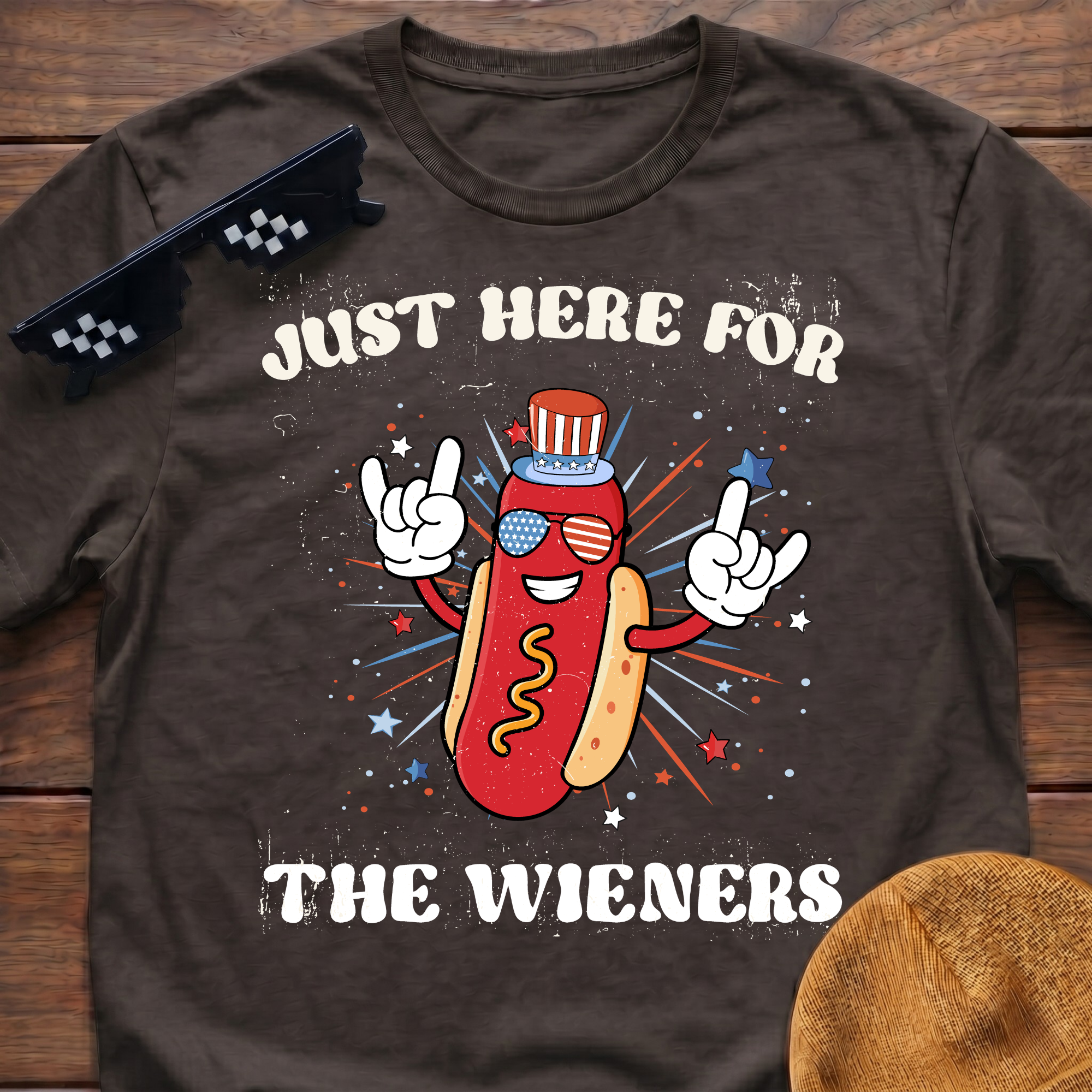 Just Here For The Wieners T-Shirt