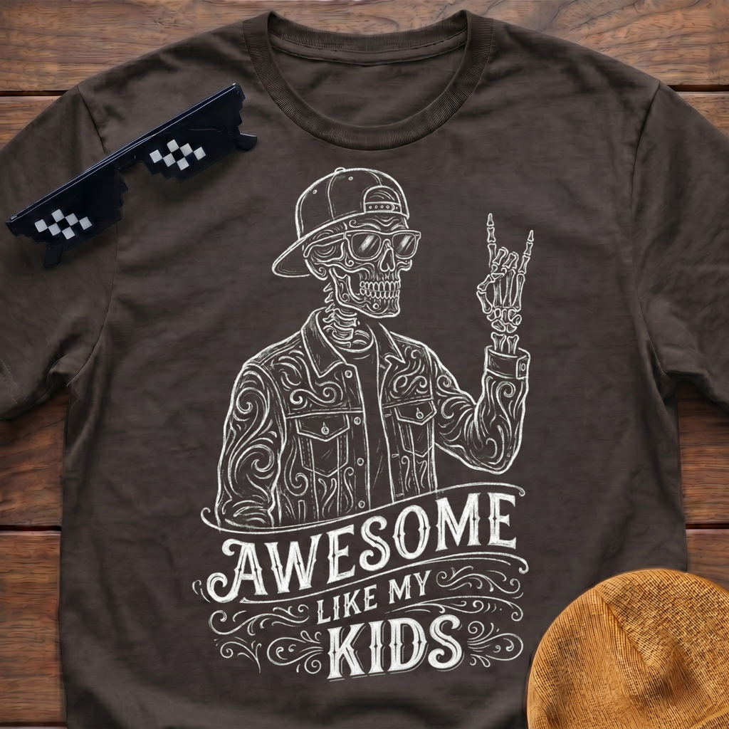 Skeleton Awesome Like My Kids T-Shirt