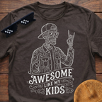Skeleton Awesome Like My Kids T-Shirt