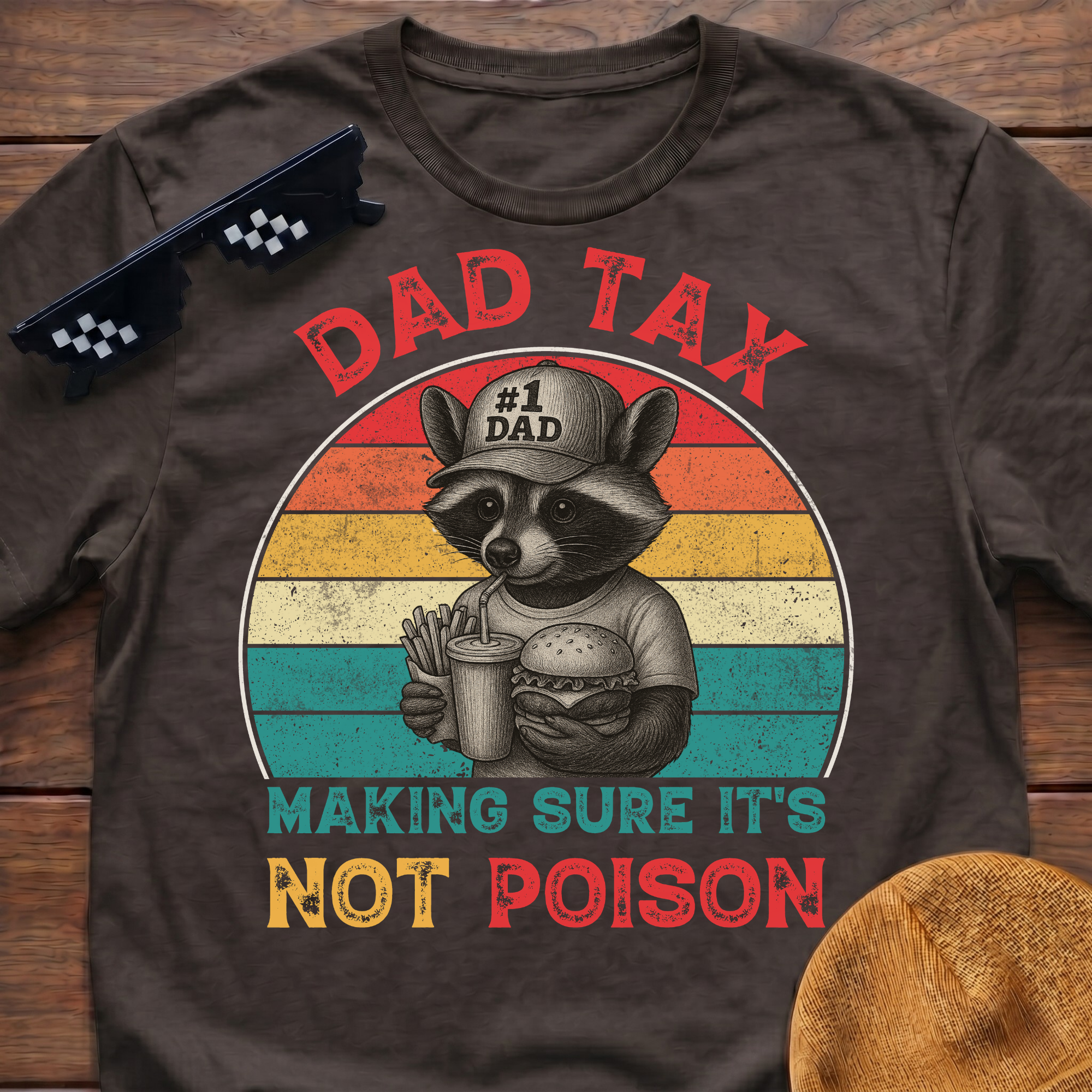 Racoon Dad Tax Making Sure It's Not Poison T-Shirt