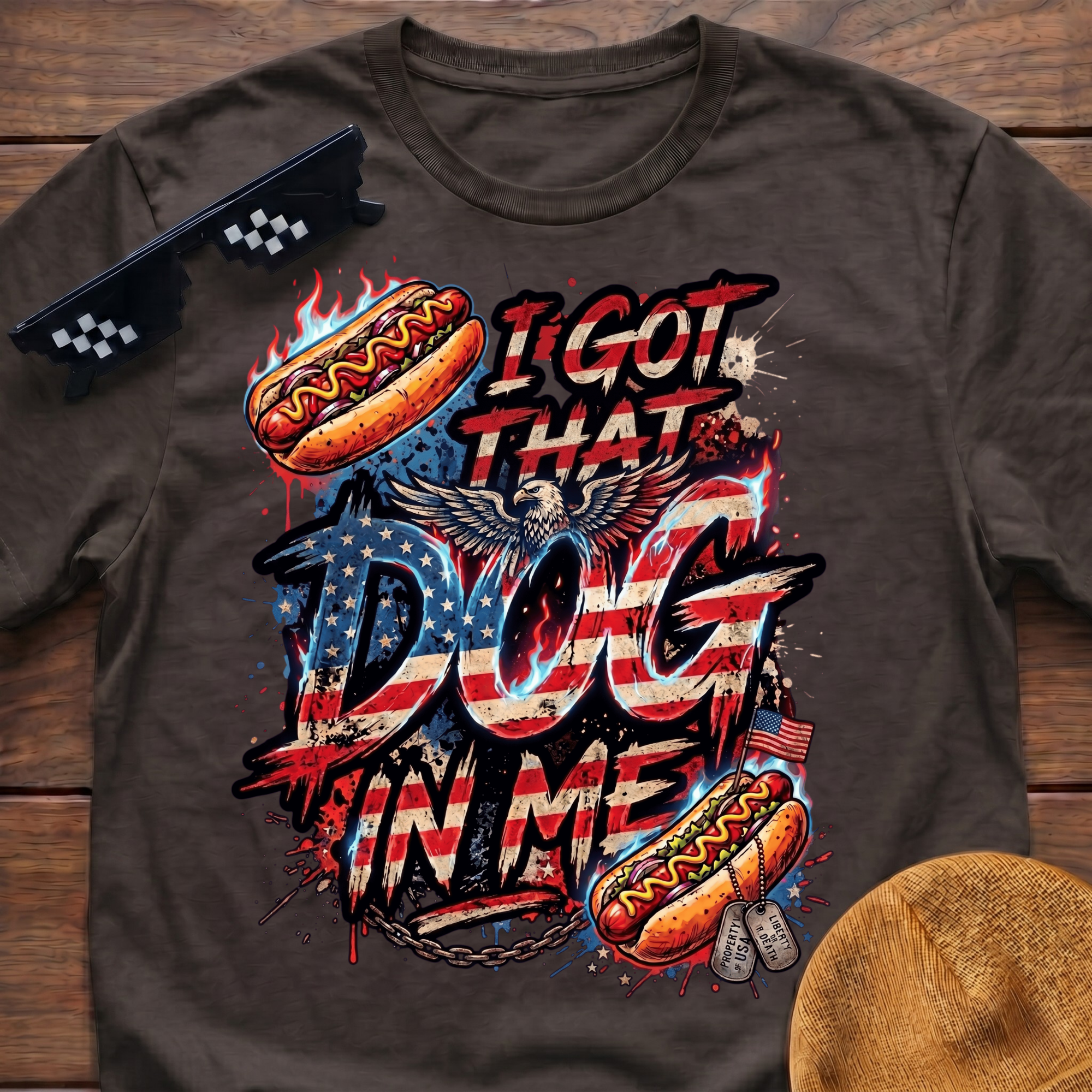 I Got That Dog In Me Funny Hot Dog T-Shirt