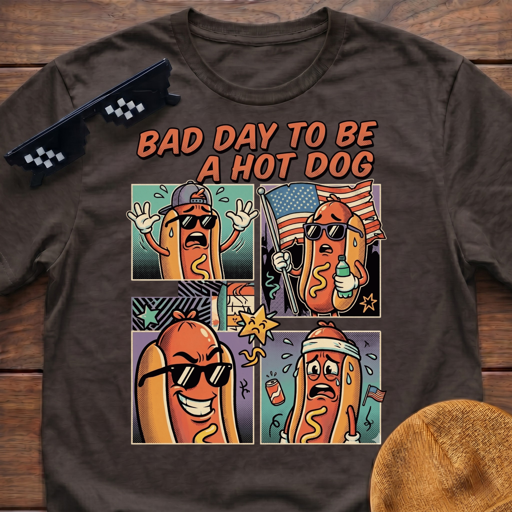 Bad Day To Be A Hot Dog T-Shirt