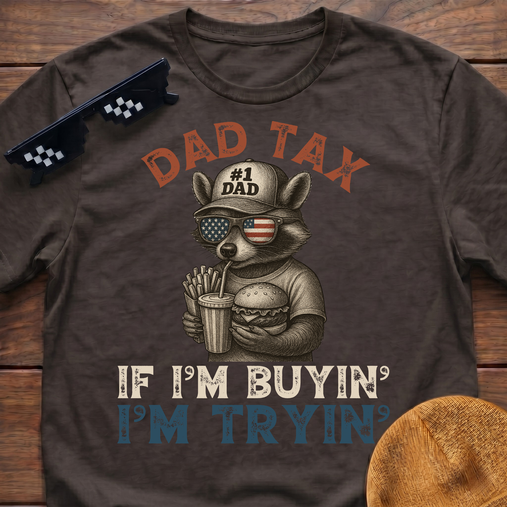 Racoon Dad Tax If I'm Buying I'm Trying T-Shirt