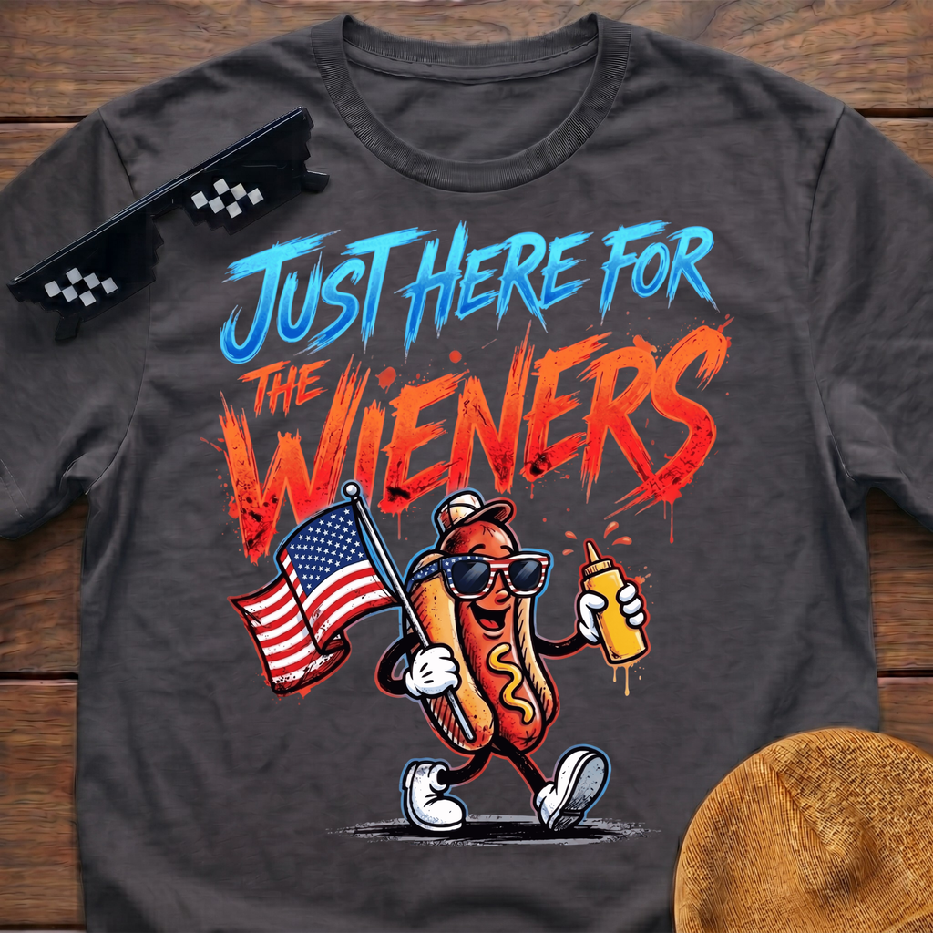 Just Here For The Wieners T-Shirt