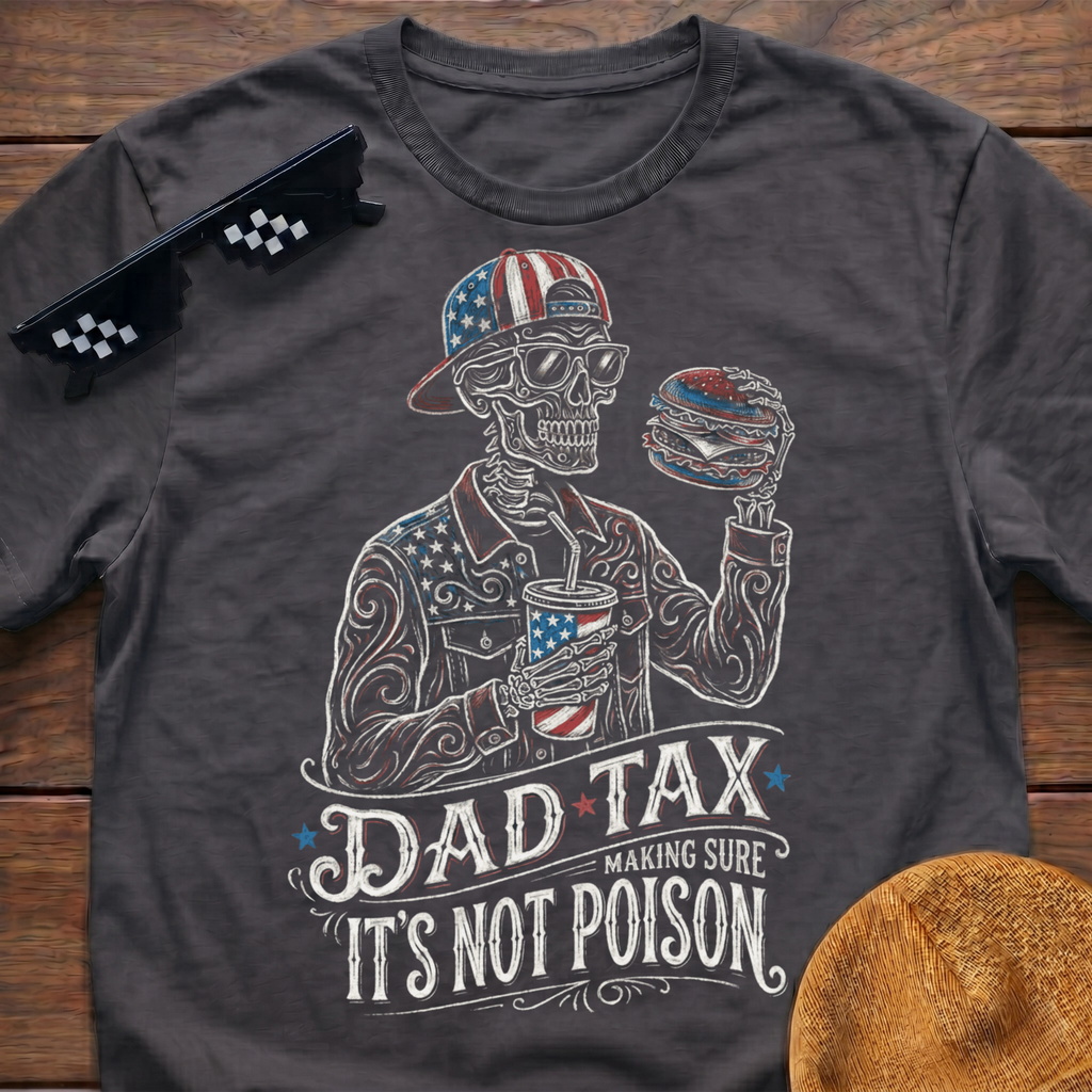 Skeleton Dad Tax Making Sure It's Not Poison Patriotic T-shirt