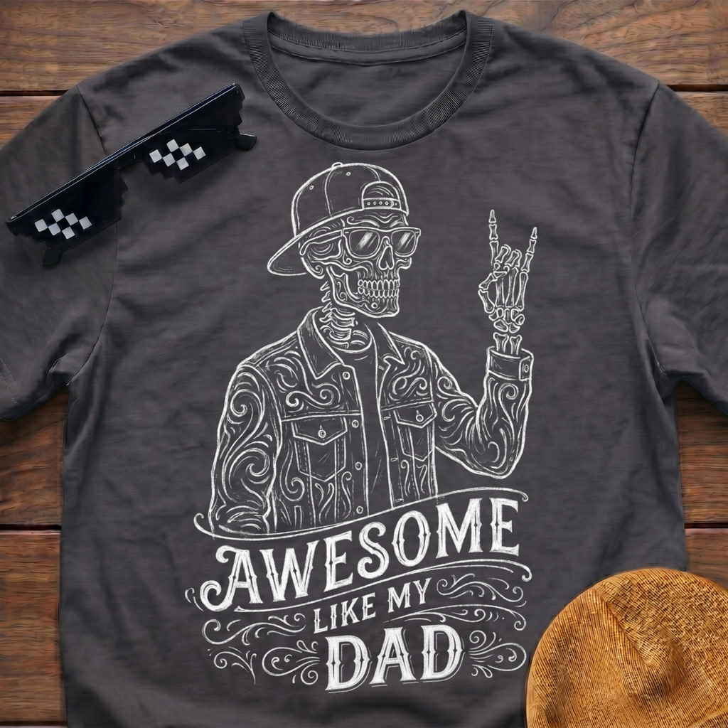 Skeleton Awesome Like My Dad T-Shirt