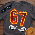 6 7 Meme Six Seven Fire T-shirt