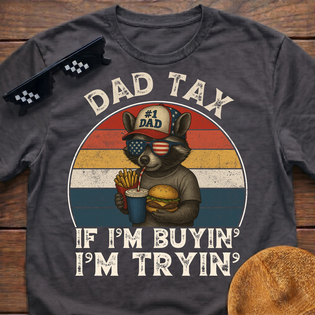 Racoon Dad Tax If I'm Buying I'm Trying T-Shirt