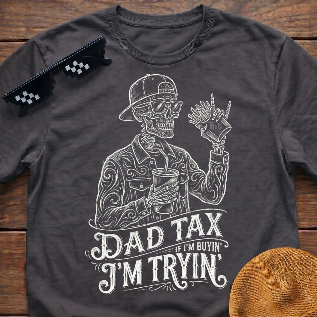 Skeleton Dad Tax If I'm Buying I'm Trying T-shirt