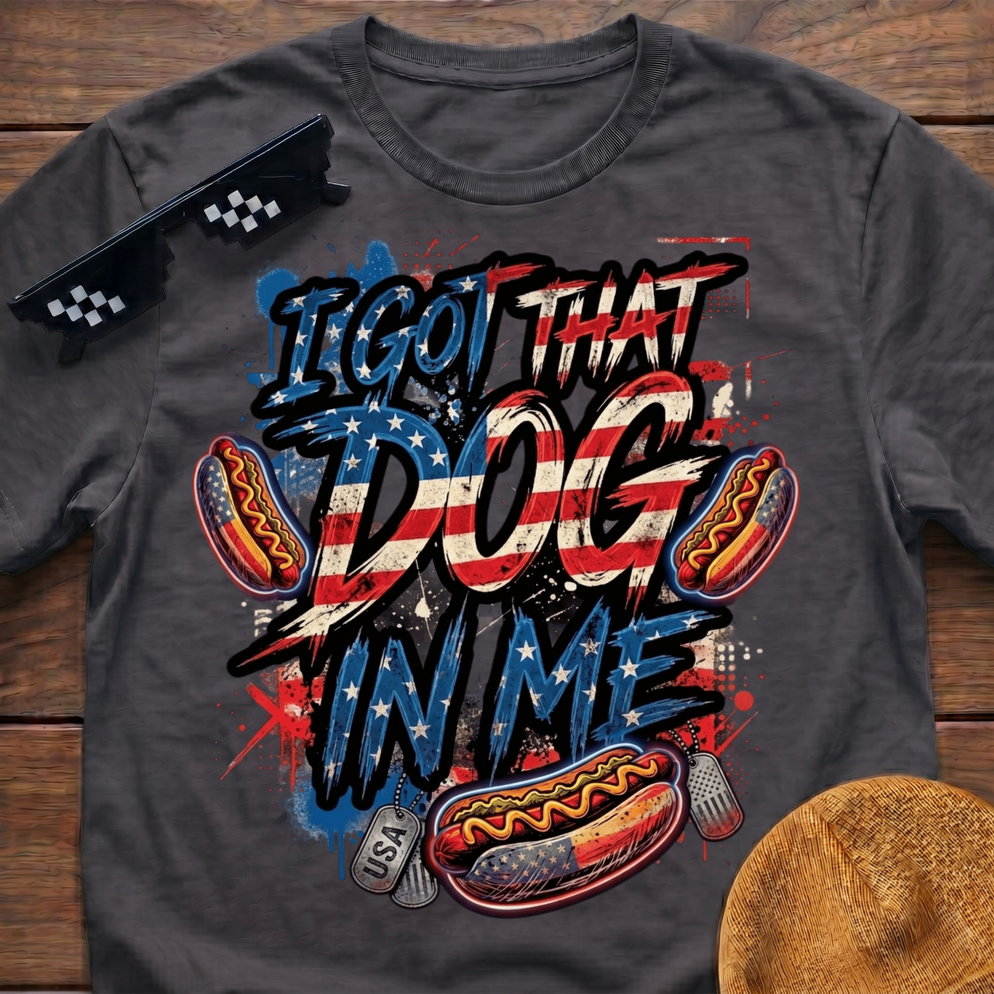 I Got That Dog In Me Funny Hot Dog T-Shirt