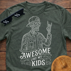 Skeleton Awesome Like My Kids T-Shirt