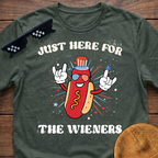 Just Here For The Wieners T-Shirt