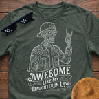 Skeleton Awesome Like My Daughter In Law T-Shirt