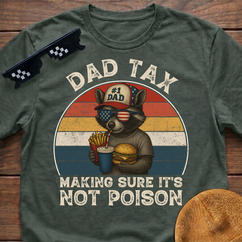 Racoon Dad Tax Making Sure It's Not Poison T-Shirt