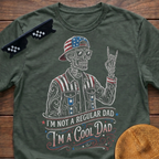 Cool Dad Patriotic Skeleton T-shirt
