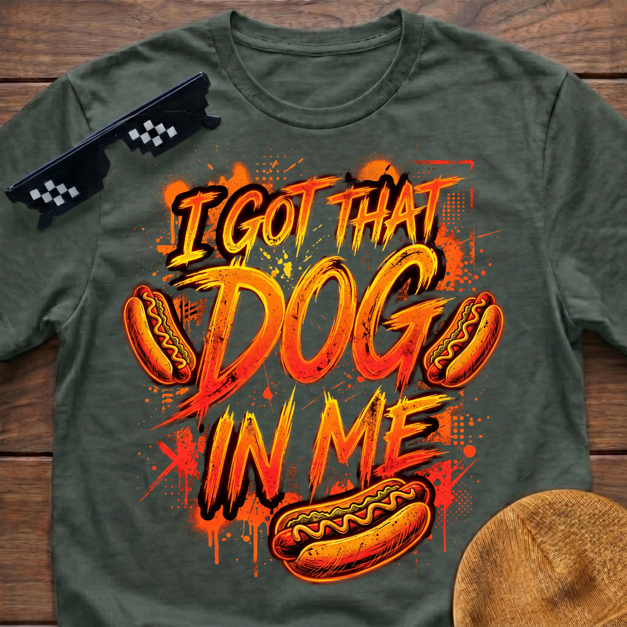 I Got That Dog In Me Funny Hot Dog T-Shirt