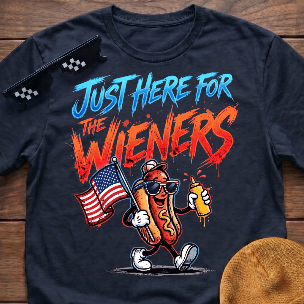 Just Here For The Wieners T-Shirt