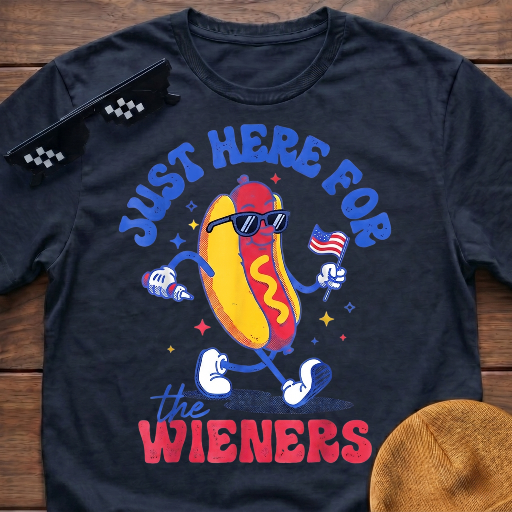 Just Here For The Wieners T-Shirt
