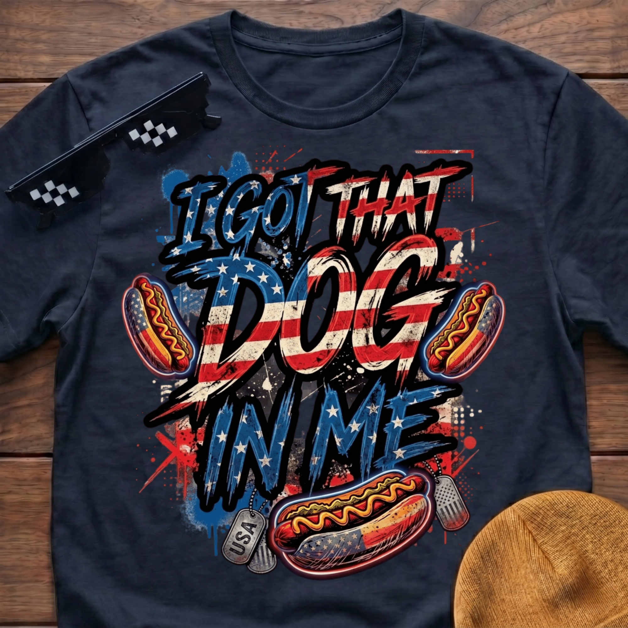 I Got That Dog In Me Funny Hot Dog T-Shirt