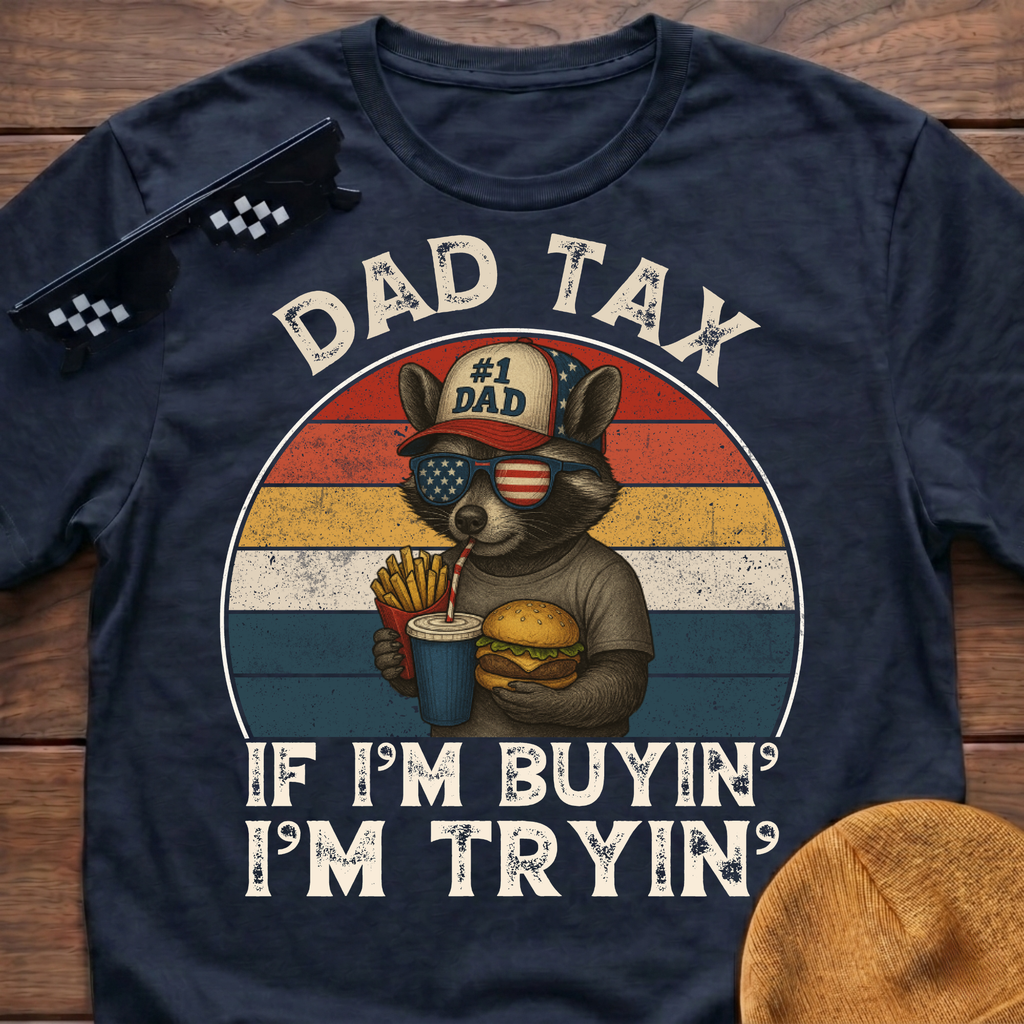 Racoon Dad Tax If I'm Buying I'm Trying T-Shirt