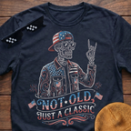Not Old Just A Classic Patriotic Skeleton T-shirt