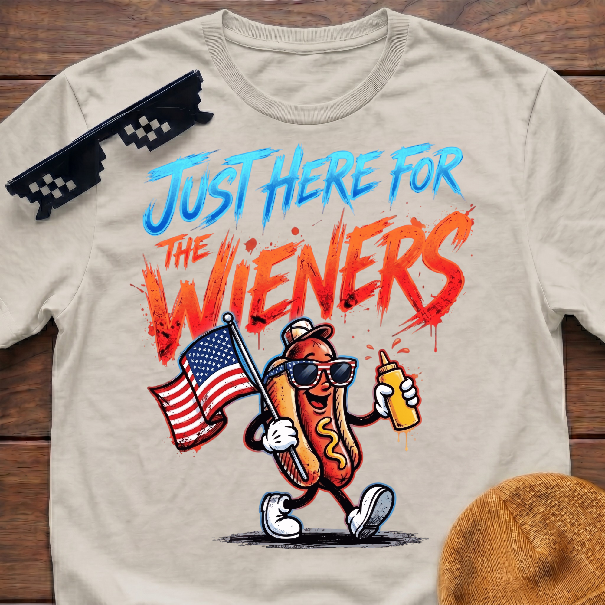 Just Here For The Wieners T-Shirt