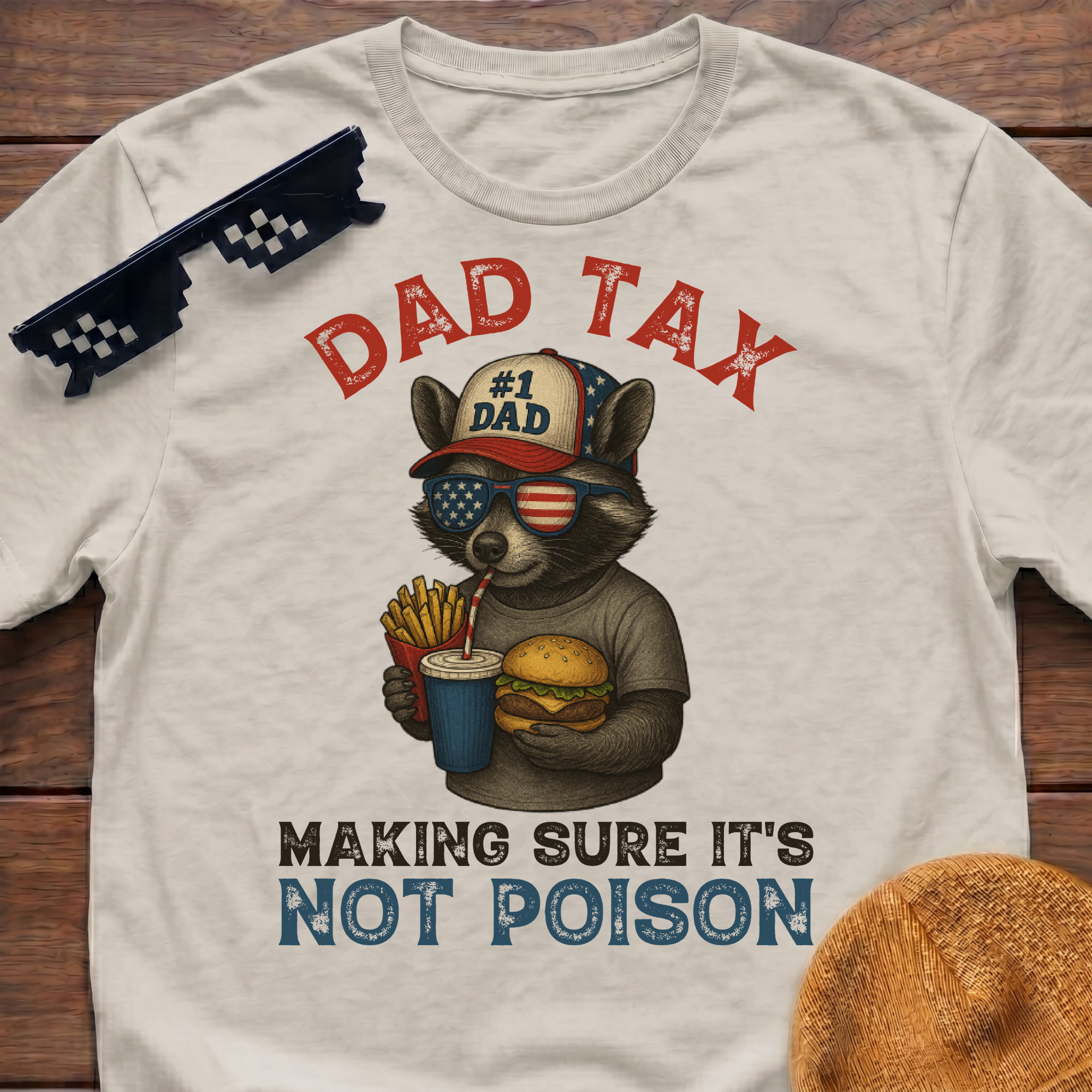 Racoon Dad Tax Making Sure It's Not Poison T-Shirt