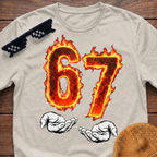 6 7 Meme Six Seven Fire T-shirt
