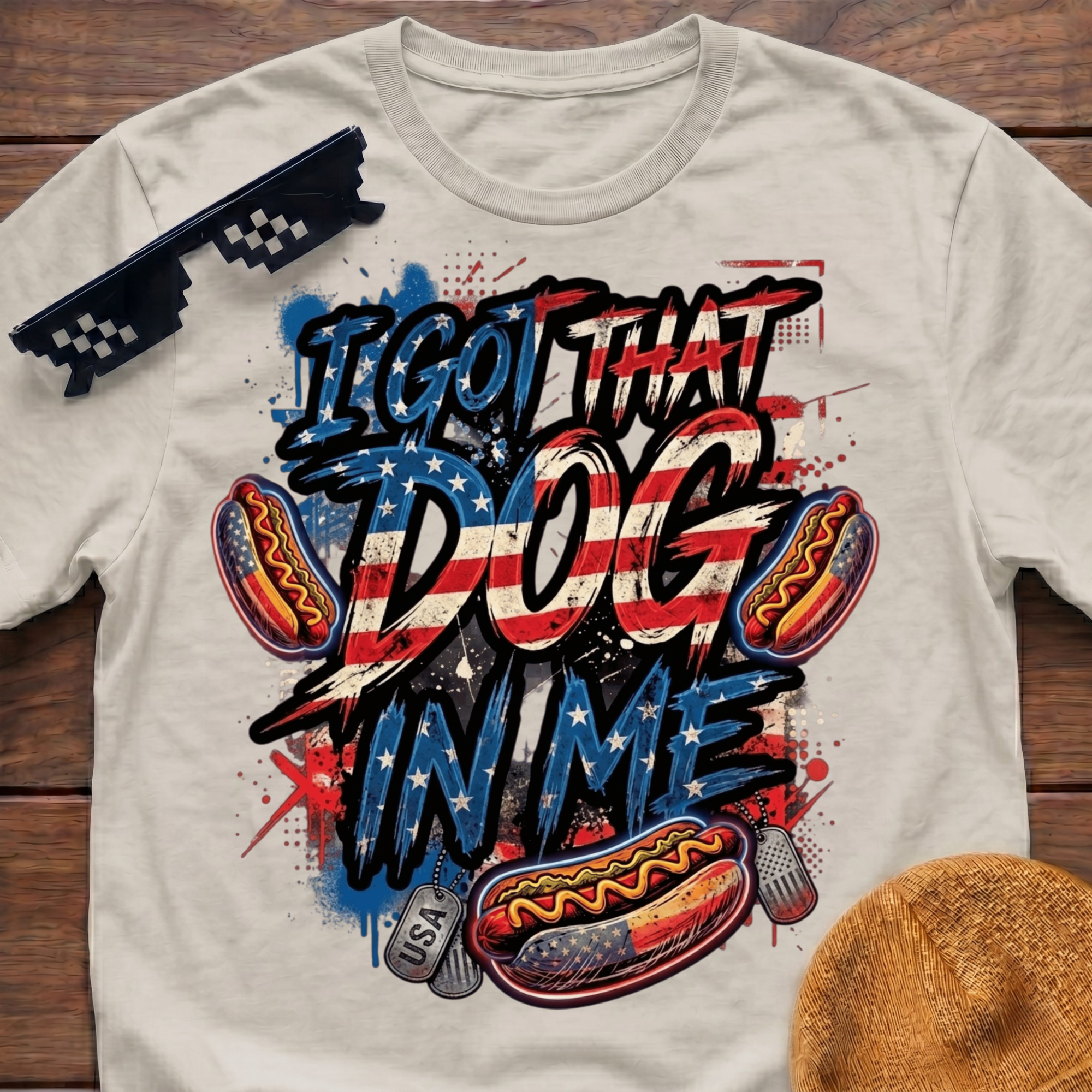 I Got That Dog In Me Funny Hot Dog T-Shirt