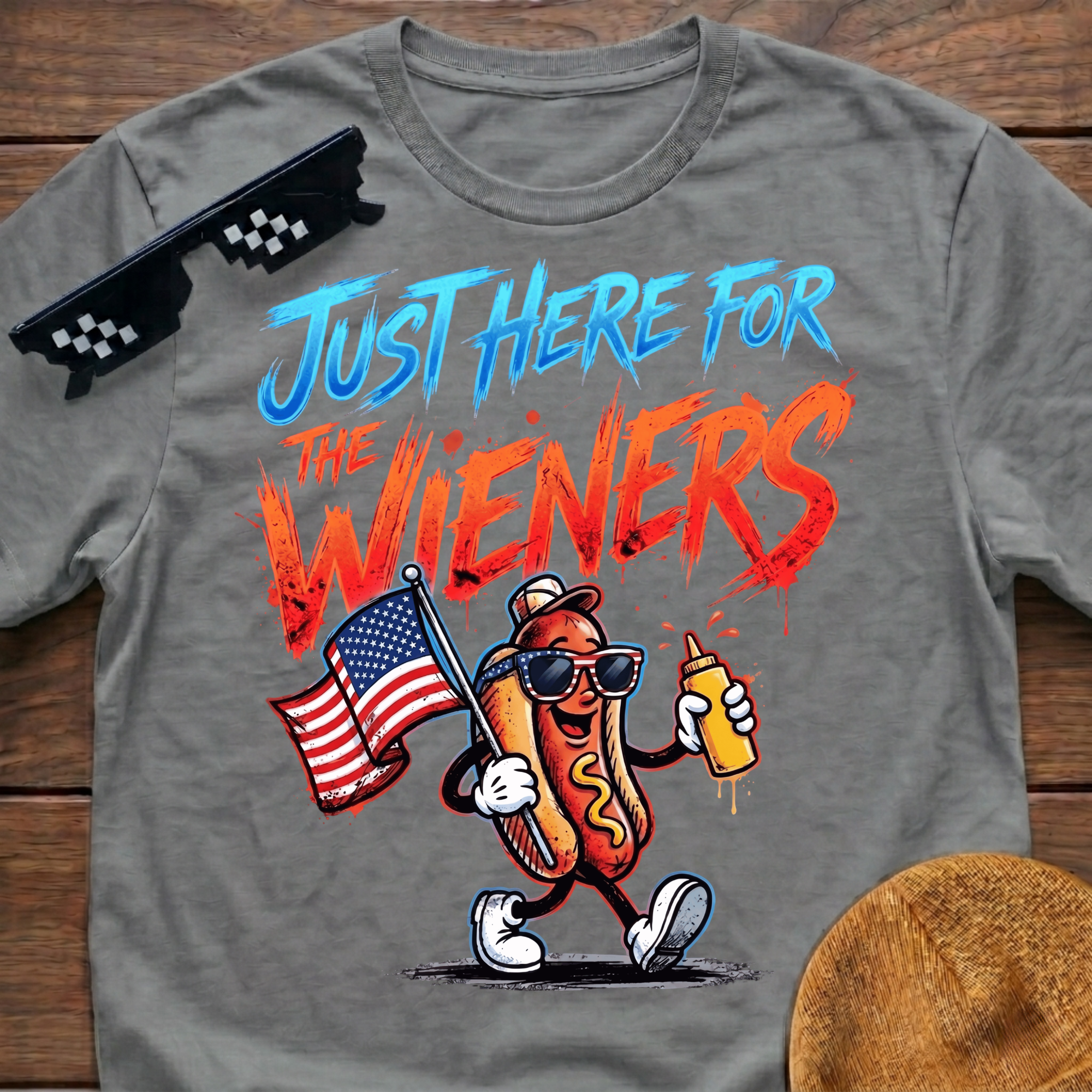 Just Here For The Wieners T-Shirt