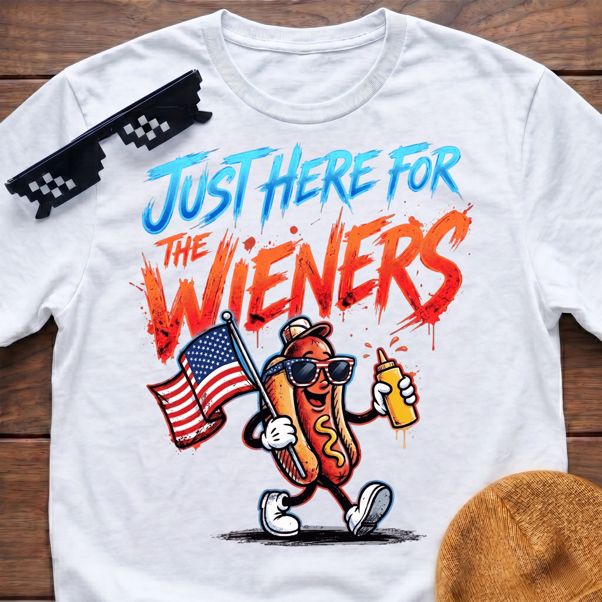 Just Here For The Wieners T-Shirt