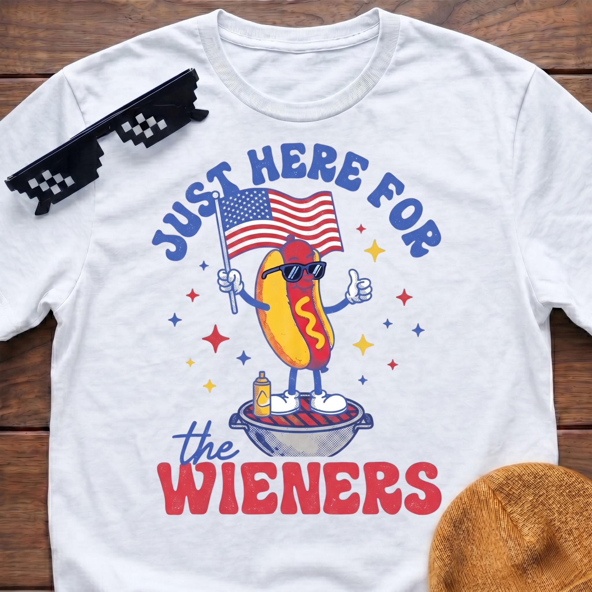 Just Here For The Wieners T-Shirt