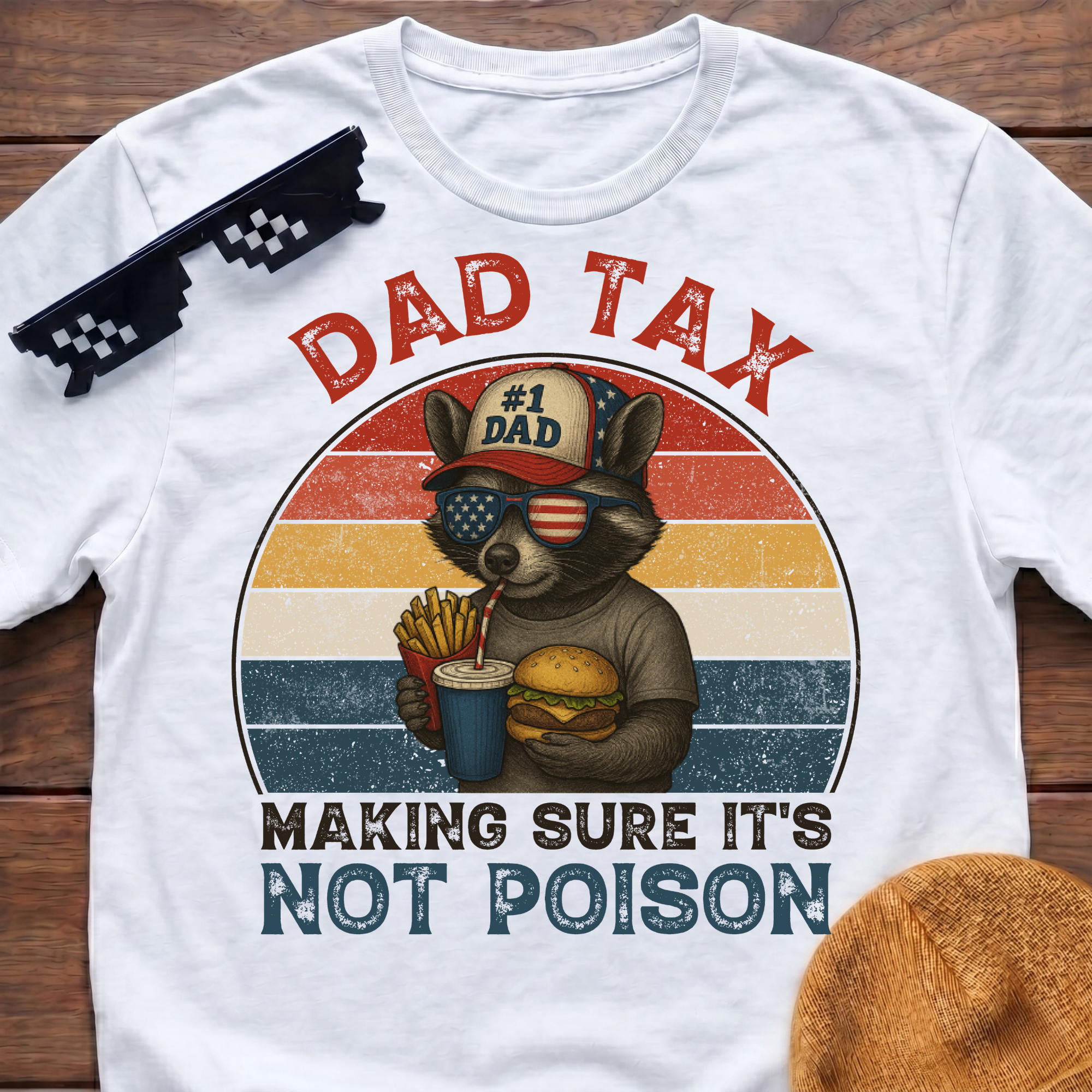 Racoon Dad Tax Making Sure It's Not Poison T-Shirt