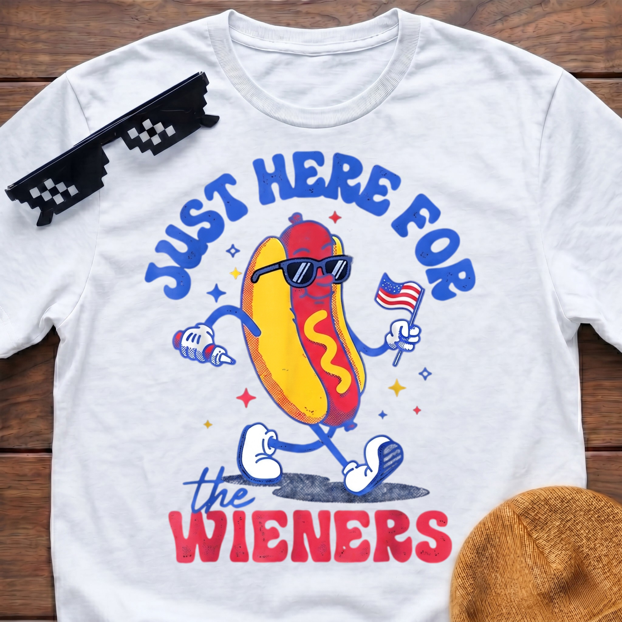 Just Here For The Wieners T-Shirt